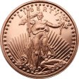 (image for) Saint Gaudens Design (Shield Back ~ 2013) 1 oz .999 Pure Copper Round