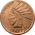 (image for) Saint Gaudens Indian Head (Patrick Mint) 1/2 oz .999 Pure Copper Round