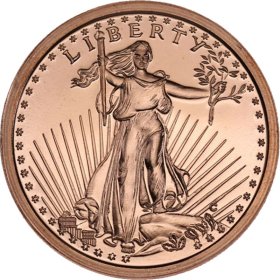 Saint Gaudens 1 oz .999 Pure Copper Round (Presston Mint)