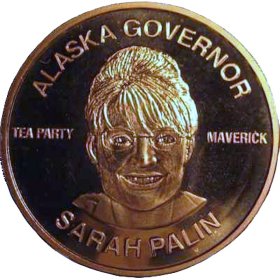 Sarah Palin (AOCS) (2011) 1 oz .999 Pure Copper Round