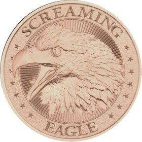 Screaming Eagle 1 oz .999 Pure Copper Round (Intaglio Mint)