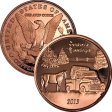 (image for) Season's Greetings 2013 Country Christmas (Sunshine Mint) 1 oz .999 Pure Copper Rounds