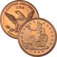(image for) Trade Dollar Design (Private Mint) 1 oz .999 Pure Copper Round