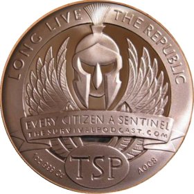 The Sentinel TSP "Long Live The Republic" (AOCS) 1 oz .999 Pure Copper Round 