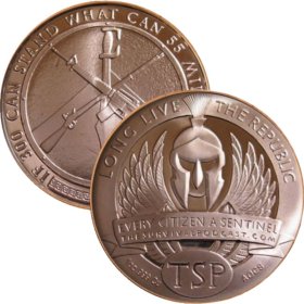 (image for) The Sentinel TSP "Long Live The Republic" (AOCS) 1 oz .999 Pure Copper Round 