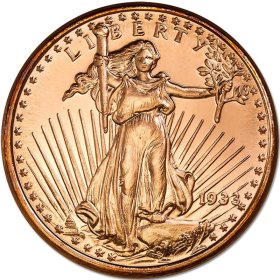 Saint Gaudens 1oz .999 1 oz .999 Pure Copper Round (Golden State Mint)