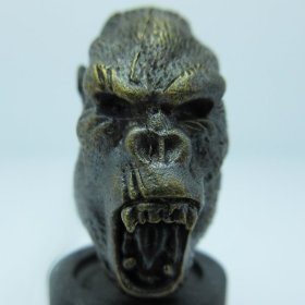 Silverback Gorilla in Brass With Black Patina by Covenant Everyday Gear
