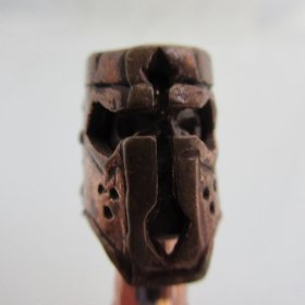Skullhelm (2 piece) in Copper by Sosa Beadworx