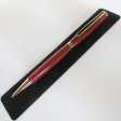 (image for) Slimline Twist Pen in (Red Heartwood) 24kt Gold