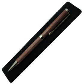 Slimline Twist Pen in (East Indian Rosewood) 24kt Gold