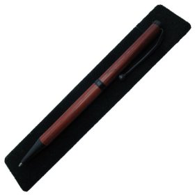 Slimline Twist Pen in (Padauk) Black Enamel