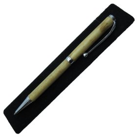 Slimline Twist Pen in (Radiata Pine) Chrome