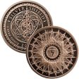 (image for) Solar Plexus Chakra #68 (2017 Silver Shield Mini Mintage) 1 oz .999 Pure Copper Round