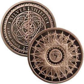 Solar Plexus Chakra #68 (2017 Silver Shield Mini Mintage) 1 oz .999 Pure Copper Round