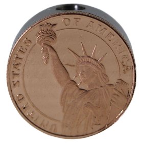 Statue Of Liberty Design (Polished Copper) Stainless Steel Core Lanyard Bead By Barter Wear 