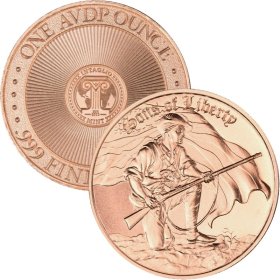 Sons of Liberty 1 oz .999 Pure Copper Round (Intaglio Mint)