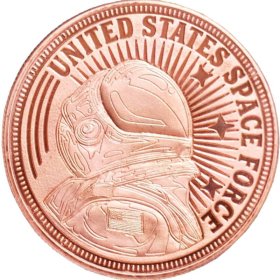 Donald J. Trump ~ Space Force (Disme) 1 oz .999 Pure Copper Round