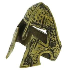 Spartan Helmet In Brass By Maker "Aristarch Garilla"