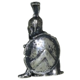 Spartan Warrior Bead in Nickel Silver by Russki Designs