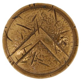 Spartan Shield Cord Button in Copper by Covenant Everyday Gear