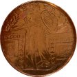 (image for) Standing Liberty 5 oz .999 Pure Thick Copper Round Bar