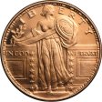 (image for) Standing Liberty Design 1/4 oz .999 Pure Copper Round