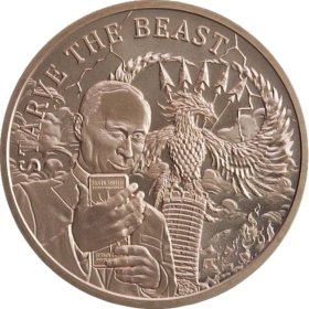 Starve the Beast #110 (2019 Silver Shield - Mini Mintage) 1 oz .999 Pure Copper Round