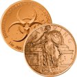 (image for) Starving Liberty 1 oz .999 Pure Copper Round (7th Design of the Zombucks Series)