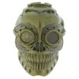 (image for) Steampunk Skull Helmet In Brass By Techno Silver