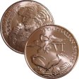 (image for) Stymphalian Birds 1 oz .999 Pure Copper Round (6th Design of the 12 Labors of Hercules Series)