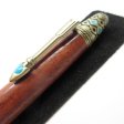 (image for) Southwest Mesa Twist Pen in (Granadillo Macawood) Antique Brass