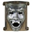 (image for) Theatrical Mask (Bronze Base - .925 Sterling Silver Masks) By Techno Silver