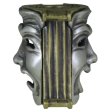 (image for) Theatrical Mask (Brass Base - .925 Sterling Silver Masks) By Techno Silver