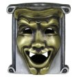 (image for) Theatrical Mask (.925 Sterling Silver Base - Brass Masks) By Techno Silver