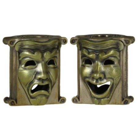 (image for) Theatrical Mask (Bronze Base - Brass Masks) By Techno Silver