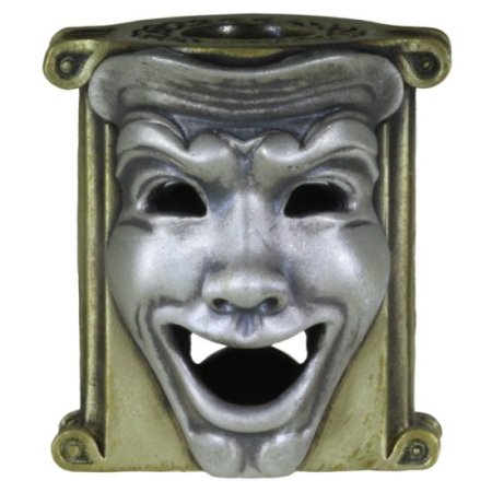 (image for) Theatrical Mask (Brass Base - .925 Sterling Silver Masks) By Techno Silver