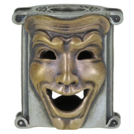 (image for) Theatrical Mask (.925 Sterling Silver Base - Bronze Masks) By Techno Silver