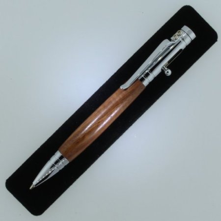 (image for) Bolt Action Tec-Pen in (Granadillo Macawood) Chrome