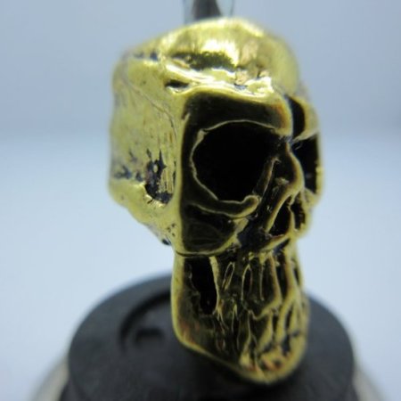 (image for) Thulsa Skull In Gold Finish By Bad Azz Beads