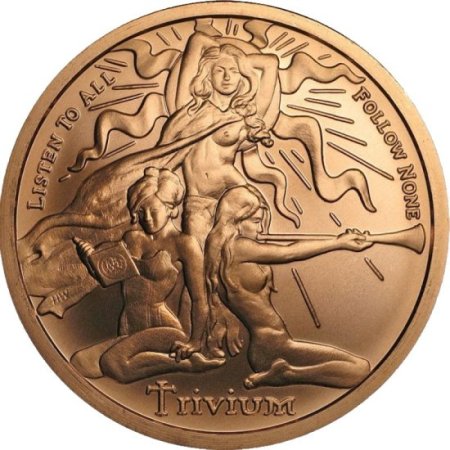 (image for) Trivium Girls #45 (2018 Silver Shield - Mini Mintage) 2 oz .999 Pure Copper Round