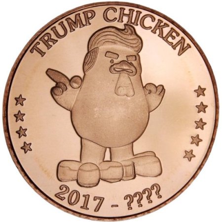 (image for) Trump Chicken 1 oz .999 Pure Copper Round