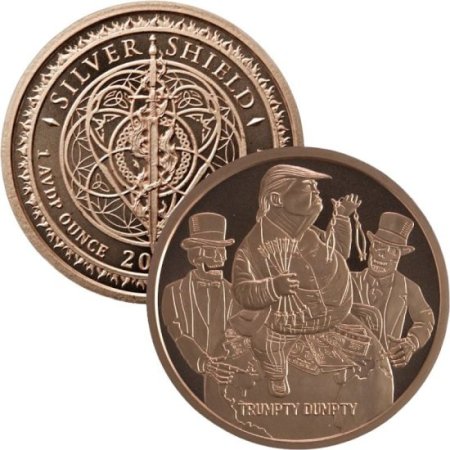 (image for) Trumpty Dumpty #82 (2018 Silver Shield - Mini Mintage) 1 oz .999 Pure Copper Round