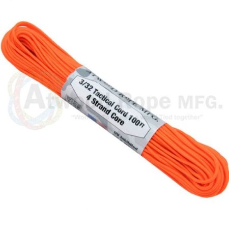 (image for) Neon Orange 275# Tactical Cord 3/32" x 100' TS17