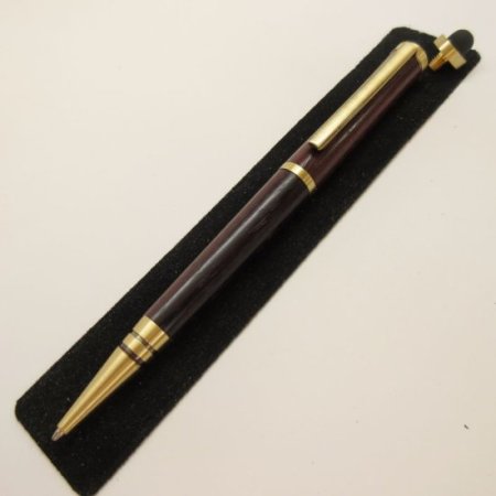 (image for) Tec Stylus Twist Pen in (Rosewood) Antique Brass