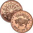 (image for) Taurus ~ Zodiac Sign Series 1 oz .999 Pure Copper Round