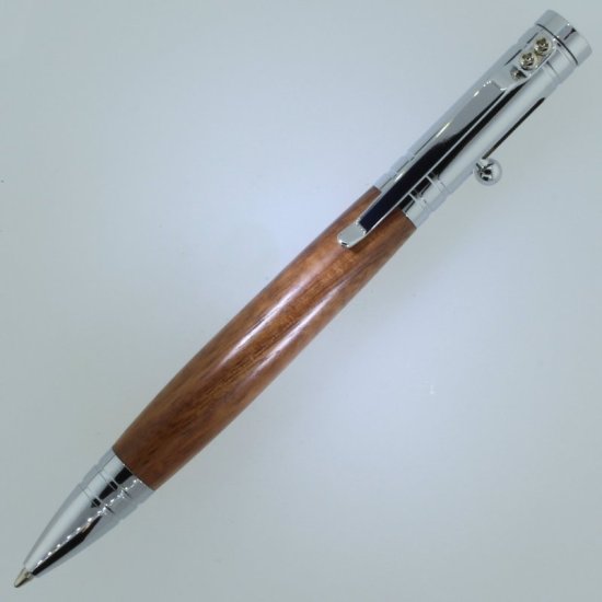 (image for) Bolt Action Tec-Pen in (Granadillo Macawood) Chrome