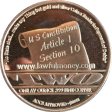 (image for) The Ten Commandments/Lawful Money (AOCS) (2012) 1 oz .999 Pure Copper Round