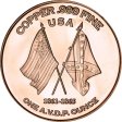 (image for) The General ~ Civil War Series 1 oz .999 Pure Copper Round