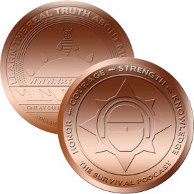 The Survival Podcast (AOCS) (2011) 1 oz .999 Pure Copper Round