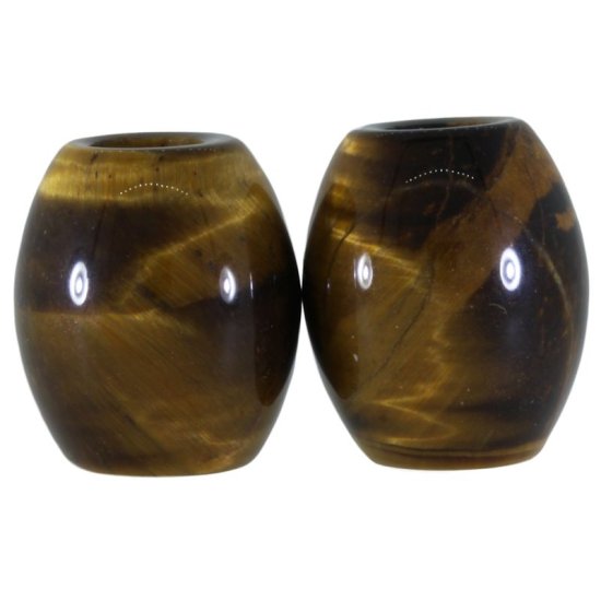 (image for) Tiger Eye (Medium) Gemstone Beads (Set of 2 Beads)